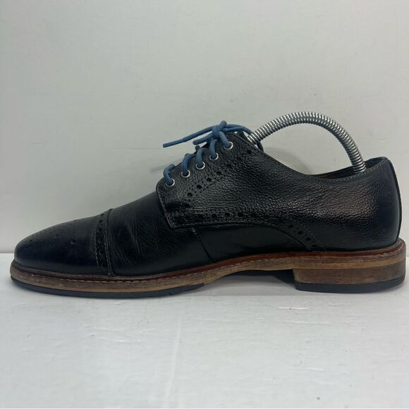 FLORSHEIM Limited full grain leather Wingtip Cap Loafer Shoes - Picture 3 of 9